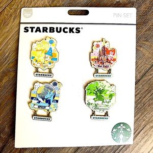 Disney Parks - Disney Parks 50th Anniversary Collectable Starbucks Pin Set